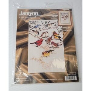 VTG 1999 Janlynn Birds Counted Cross Stitch Kit 13-235 Bird Sead Sealed